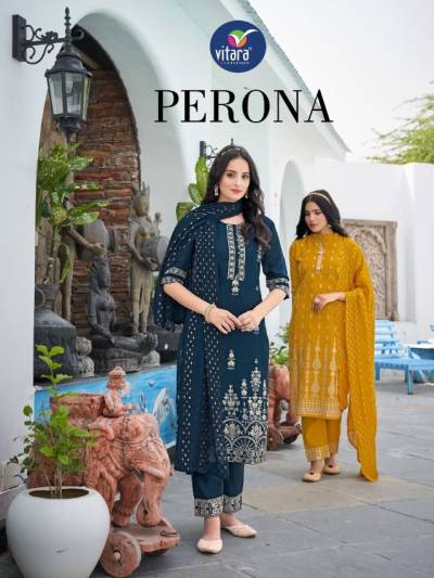 Perona By Vitara Designer Festive Wear Readymade Salwar Kameez Collection
